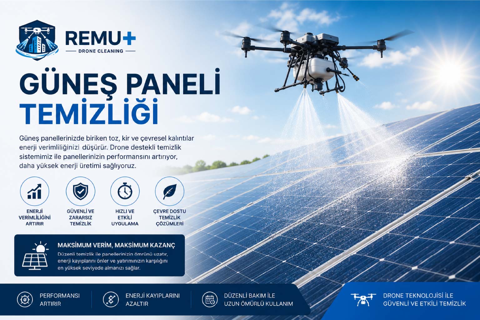 Güneş Paneli Temizliği